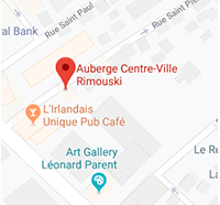Carte Auberge Centre-Ville
